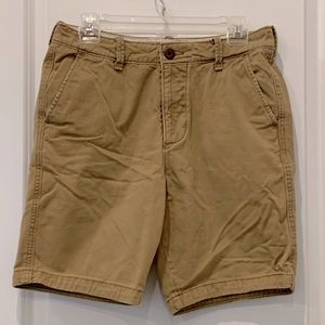 Khaki Hollister shorts, size 30, 8 inch inseam
